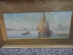Buy Antique Fine Watercolour Venice Signed • 60£