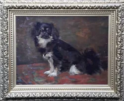 Buy SAMUEL FULTON Att SCOTTISH 1920s ART PEKINGESE DOG PORTRAIT OIL PAINTING OF DODO • 5,000£