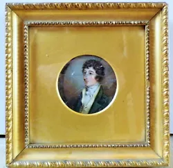 Buy Georgian Miniature Portrait Painting Of A Gentleman Antique Original 18th C • 440£