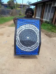 Buy VANESSA CHARLES  100 X 65 Cm Original Painting - Aussiepaintings Aboriginal Art • 99.47£
