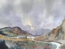 Buy Scottish Loch Scene Watercolour Painting - By Daniel Nichols • 30£
