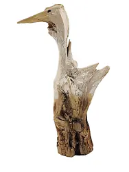 Buy Natural Driftwood Painted Bird Sculpture Folk Art, Display, Decor, OOAK • 16.69£