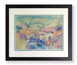 Buy Joyce Meyers - High Noon Tuscany - Original Oil And Pastel Framed • 70£