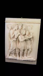 Buy Vintage Resin Alabaster Plaque Gino Ruggeri Tuscany Choir Singers Wall Decor • 45£