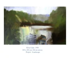 Buy Robert Lenkiewicz Huge Original Landscape Silver Lake Oil Painting BBC Featured • 5,500£
