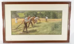 Buy Antique English Pastel And Gouache  The Mowers  By Philip Richard Morris • 7,874.95£