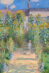 Buy Claude Monet - The Artist's Garden At Vetheuil - Painting Poster Print Art Gift • 10.50£
