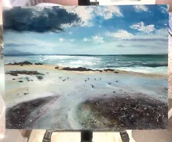 Buy Seascape Painting ~ St Agnes Cornwall • 20£