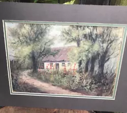 Buy Vintage 1920/30'S Cottage Near Oxford Watercolour Painting Paper Mounted Signed • 0.99£