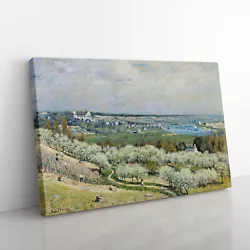 Buy Terrace At Saint Germaine By Alfred Sisley Canvas Wall Art Print Framed Picture • 24.95£