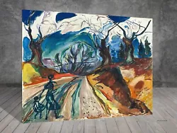 Buy Edvard Munch The Magic Forest LANDSCAPE CANVAS PAINTING ART PRINT WALL 1236 • 3.96£