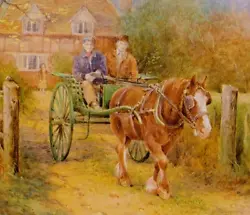 Buy Horse And Trap,  Book Print Of A  Painting By Gordon  Beningfield      • 2.15£