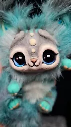 Buy Handmade Cheshire Cat Theme Art Doll Kitten Posable  • 160£