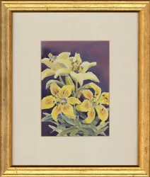 Buy Sue Bourne - 20th Century Watercolour, Tiger Lilies • 73£