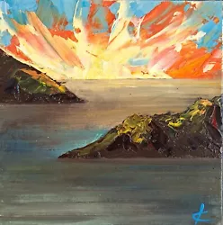 Buy 'Calm Seas At Sunset'. North West Scotland. John Kelly Art.  • 12£