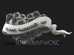 Buy 3D Model STL File For CNC Router Laser & 3D Printer Happy Valentine's Day 2 • 2.47£