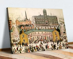 Buy VE DAY VICTORY IN EUROPE CANVAS WALL ART PRINT ARTWORK PAINTING Ls Lowry Style • 8.99£
