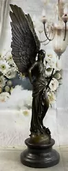 Buy Winged Victory Athena Nike Paris Louvre  Bronze Marble Statue Sculpture Art Deco • 566.05£