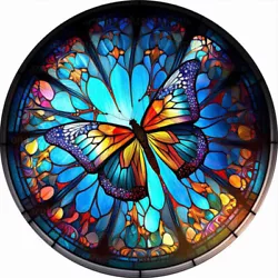 Buy Paint By Numbers Kit DIY Stained Glass Butterfly Dragonfly Oil Art Picture Decor • 8.12£