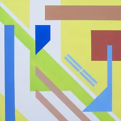 Buy Abstract Modern Geometric Original Acrylic Painting - 12  X 12  X 3/4  • 82.68£