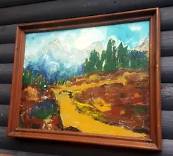 Buy Abbe Pierre Cales Original Oil Painting Landscape Beatiful   • 418£