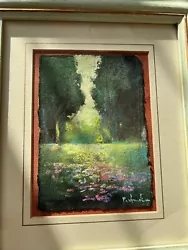 Buy Orig. English Garden Watercolor Paintings Picture Frame Antique Landscape Country House • 37.63£