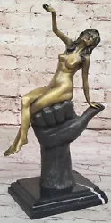Buy Signed Original Juno Erotic Art Sexy L Statue Figurine Bronze Sculpture Figure • 631.37£