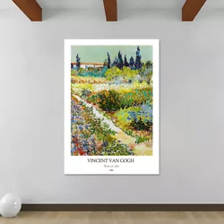 Buy Garden At Arles By Vincent Van Gogh - Famous Art - Canvas Rolled Wall Art Print • 14.59£