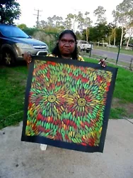 Buy SABINA GOREY   80 X 76 Cm Original Painting - Aussiepaintings Aboriginal Art • 107.91£