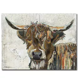 Buy Highland Cow By Traci Anderson Gallery-Wrapped Canvas Giclee Art (18 In X 24 In) • 107.48£