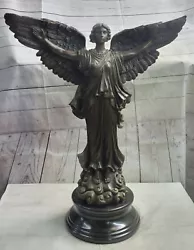 Buy Garden Sculpture Cherub Angel Collector Art Cupid Bronze Marble Statue Gift • 1,135.73£