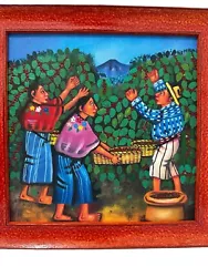 Buy Original Oil Painting On Canvas South American Folk Art Framed • 104.05£
