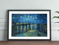 Buy Van Gogh Starry Night Over The Rhone FRAMED ART POSTER PAINTING PRINT 4 SIZES • 14.99£