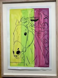 Buy Horse And Rider By  Scottish Listed Artist JEREMY CARLISLE Signed And Dated • 30£