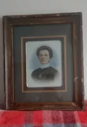 Buy Vintage C. 1850 Art Painting Woman Portrait Victorian Original Wood Frame • 245£