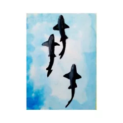 Buy ACEO Original Painting Watercolor Art 100% Hand Painted Shark • 3.64£
