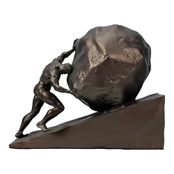 Buy Myth Punishment Of Sisyphus Ancient Greece Sculpture Statue Mythology Decor • 82.64£