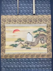 Buy Nw5831 Hanging Scroll  Hawk On A Pine Tree  By Kano Naganobu (Late Edo Era) • 251.37£