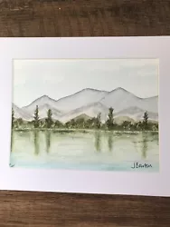 Buy Original Water Colour Landcape Water Scene. A4 Size. Ready To Be Framed • 10£