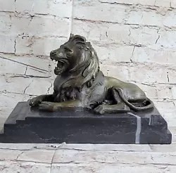 Buy Bronze Sculpture Statue Collectible Art Lion Amp; Carvings Home Office Sale Gift • 236.33£