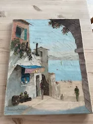 Buy Vintage Original Oil On Canvas Mediterranean Scene Signed By Alexander Wilson • 15£