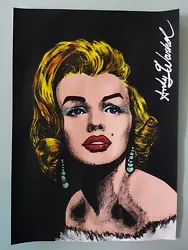 Buy Andy Warhol Hand Signed. 'marilyn Monroe'. Watercolor On Paper. Pop Art • 24.86£