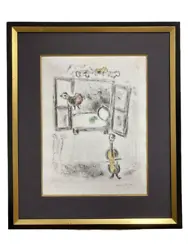 Buy Marc Chagall Etching Print Painting Signed And Framed 17.7 X 13.4 In • 1,619.34£