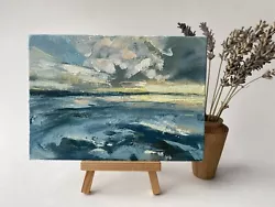 Buy Original Oil Beach Painting Signed By Artist • 22£