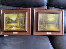 Buy Pair Of Original Cantrell Oil Painting Framed Landscape Signed • 0.99£