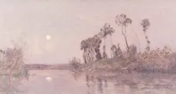 Buy Hippolyte-Camille Delpy, French, Sunset River Landscape • 4,331.22£