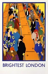 Buy Vintage Brightest London Print Painting Living Room Poster Picture Portrait Gift • 3.49£