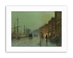 Buy John Atkinson Grimshaw Glasgow Docks 1881 Picture Painting Canvas Art Print • 12.99£