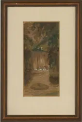 Buy Glen Southwell - Signed 1866 Watercolour, Scottish Waterfall • 57£