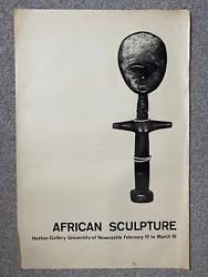 Buy Original 1966 African Sculpture Art Exhibition Poster Ashanti Of Ghana/Newcastle • 125£